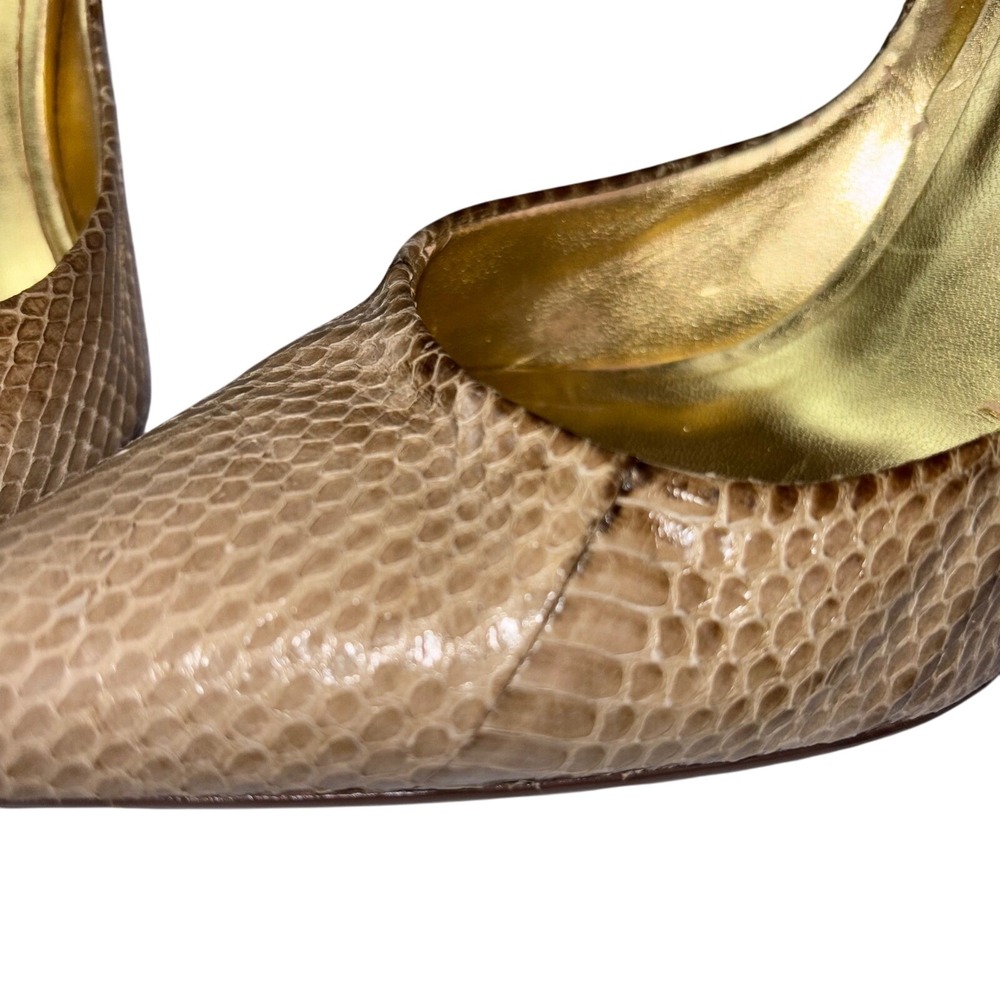 Guess Milano Snakeskin Print Pointed Toe Stiletto Heel Pumps Size 7.5M - Picture 4 of 8